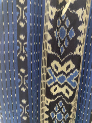 Ponza Island Dress in Cobalt Ikat