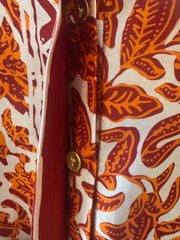 Marseille Silk Blouse in red