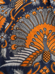 The Laurent Batik Maxi Skirt in Bluebird Batik print