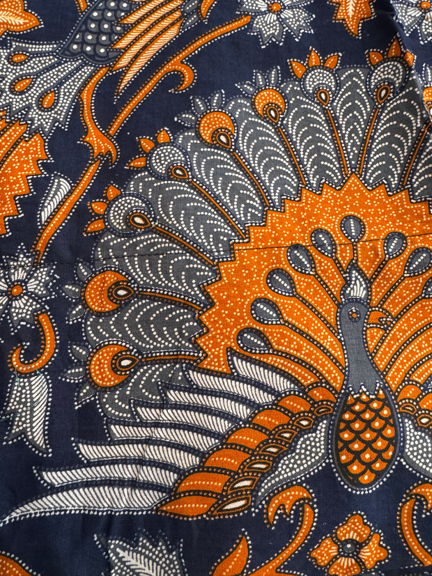 The Laurent Batik Maxi Skirt in Bluebird Batik print