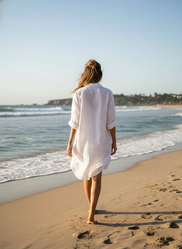 Oversized Beach Shirt Dress - Endless Summer