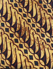 Hand Blocked Cotton Sarong - Golden Sword