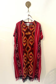 SOLANA Beach Cover in Red Ikat