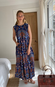 The Tivat Maxi Dress in Bluebird