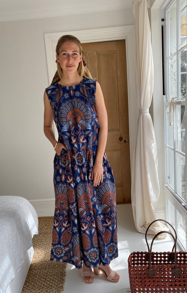 The Tivat Maxi Dress in Bluebird