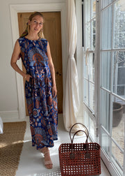 The Tivat Maxi Dress in Bluebird