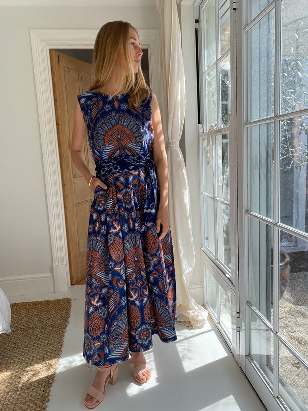The Tivat Maxi Dress in Bluebird