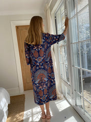 Amira Kaftan in the Bluebird Batik Print