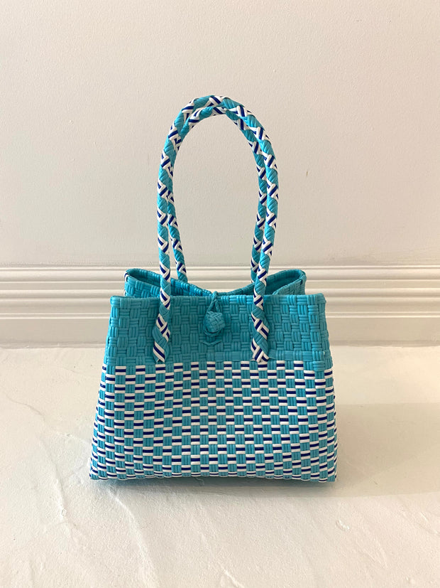 Small Beach Tote in Blue