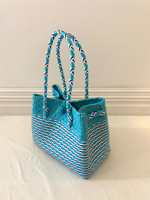 Small Beach Tote in Blue