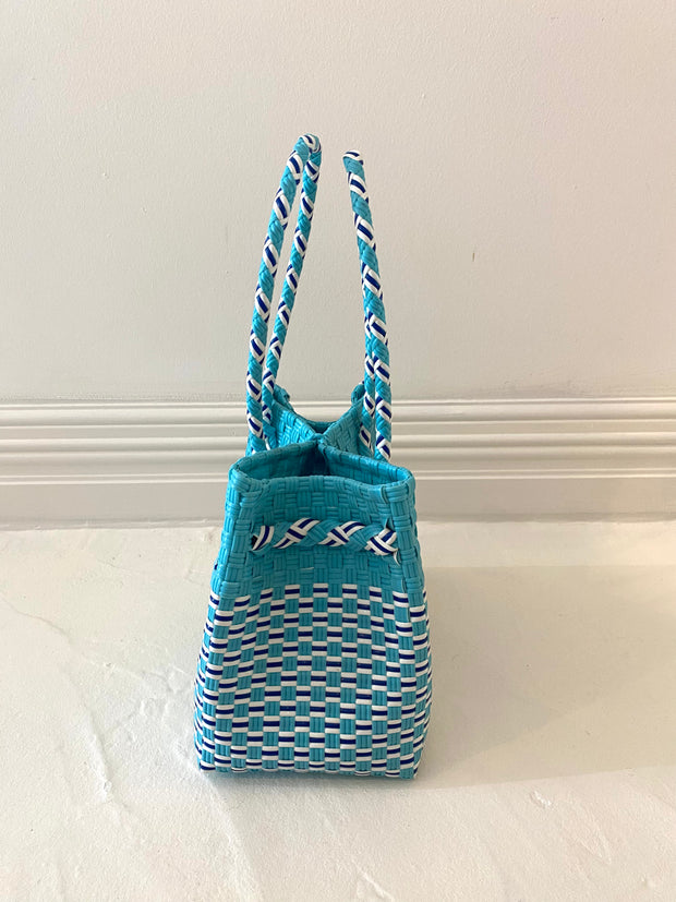Small Beach Tote in Blue