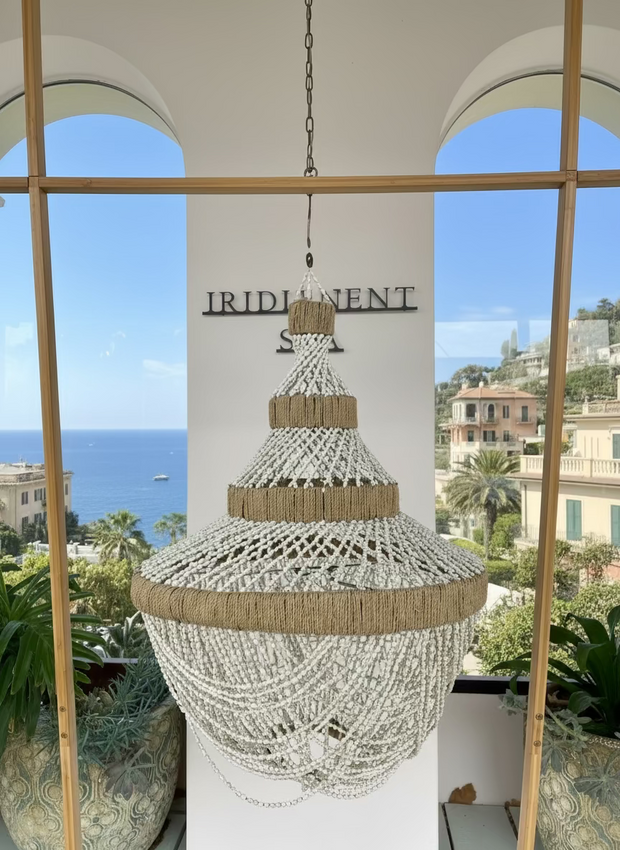 Shell Chandelier  in Fresco