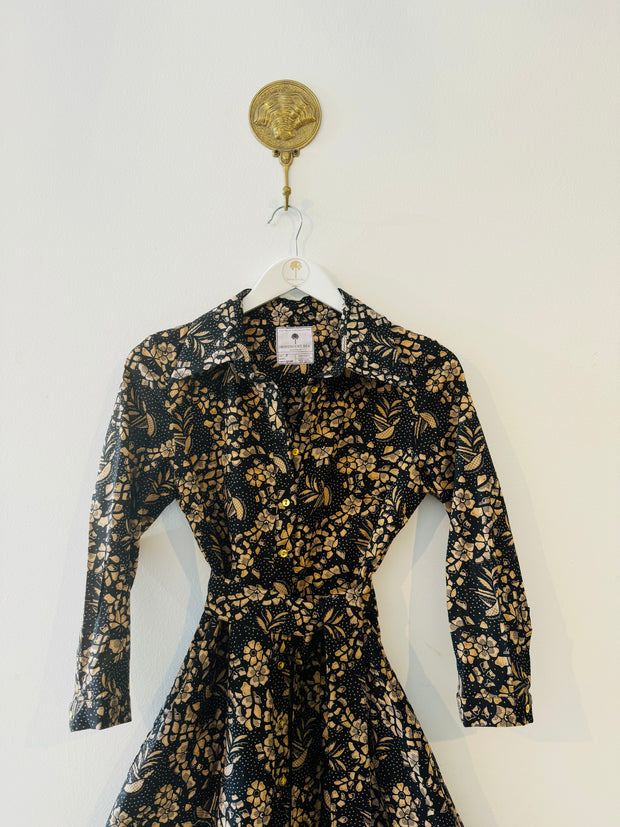 Palermo Dress in Gold Blossoms