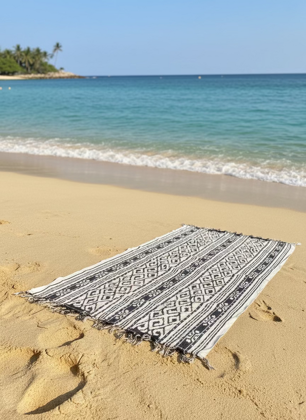 ikat towel, iridescent sea, 
south fremantle 