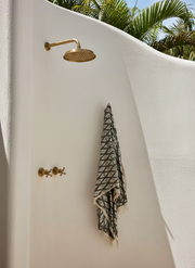 ikat towel, iridescent sea, 
south fremantle 