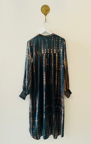 Belize Silk Shirt Dress in Tiger Silk