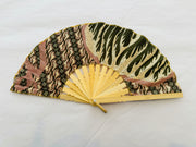 Batik Fabric Hand held fan 22 cm