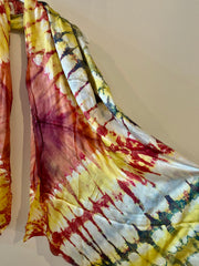 Tie Dye Silk Sarong in Sunset