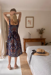 Paxos Midi Dress in Bluebird