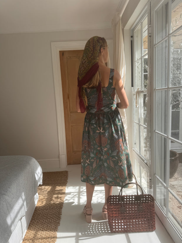 Paxos Midi Dress in Greenbird