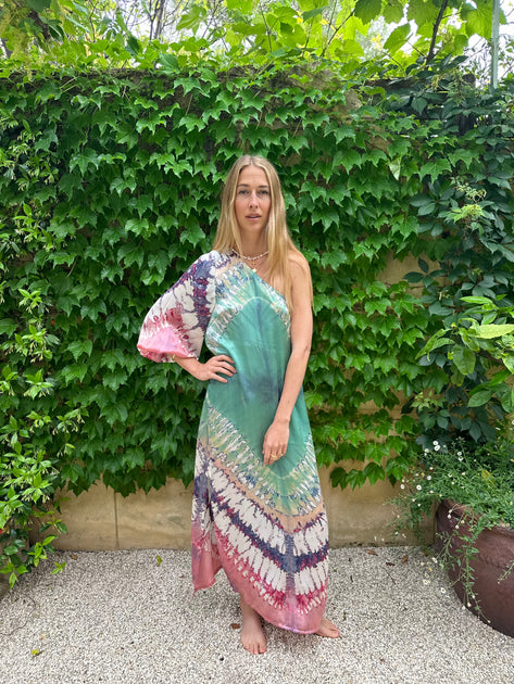 Havana Silk One Shoulder Dress – Iridescent Sea