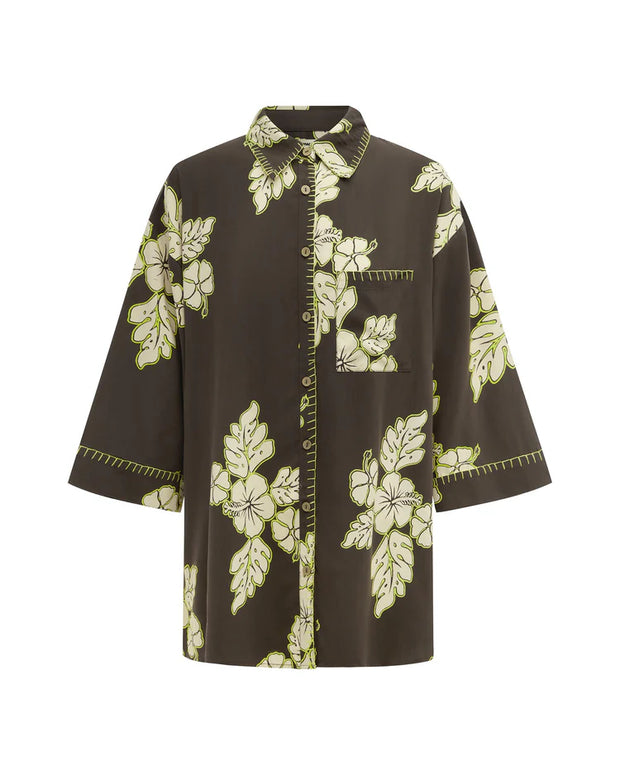 ITS NOW COOL Vacay Shirt in Hibiscus