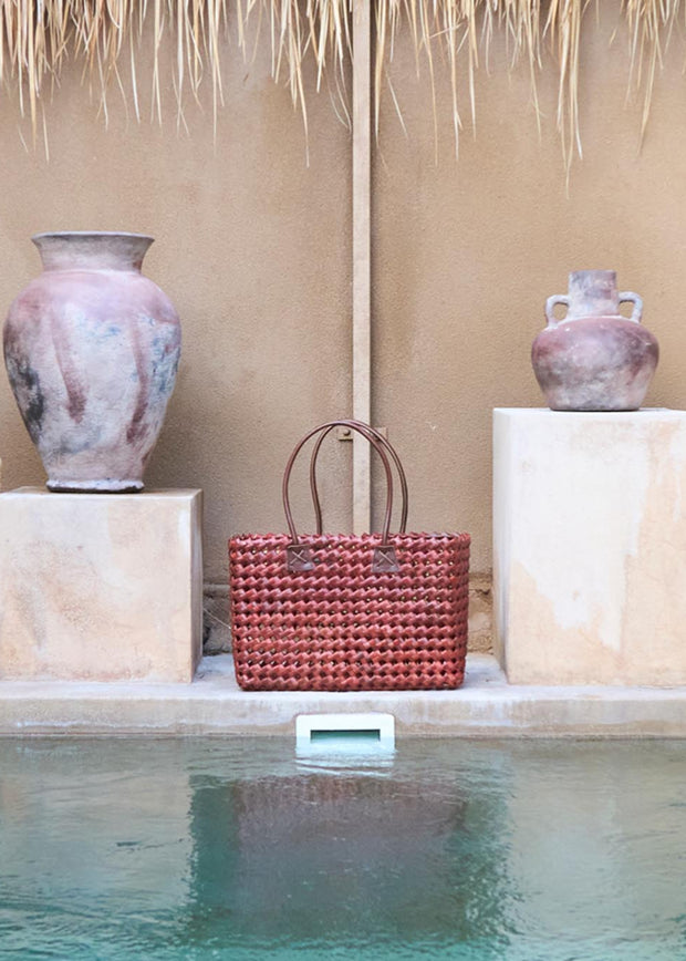 Palm Basket in rust