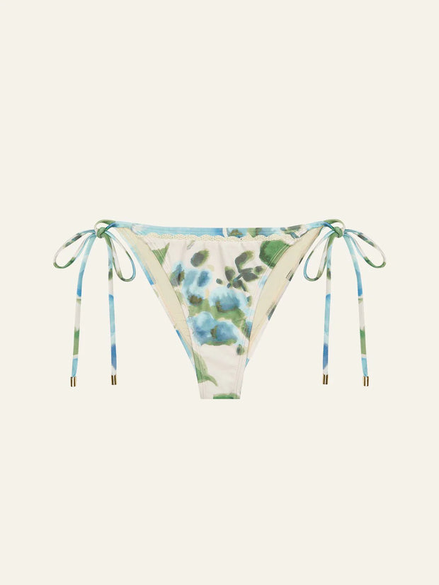 PRE ORDER Peony Everlasting String Bikini Pant in Isles