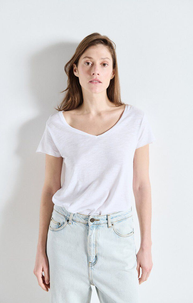 American Vintage Jacksonville Short Sleeve Tshirt in white