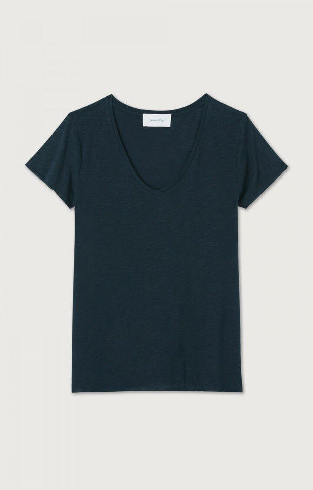 American Vintage Jacksonville Short Sleeve Tshirt in Navy