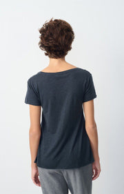 American Vintage Jacksonville Short Sleeve Tshirt in Navy