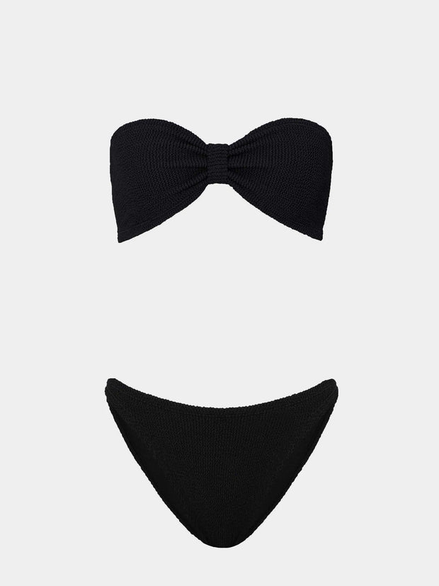 HUNZA G Jean Bikini in Black