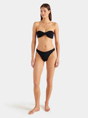 HUNZA G Jean Bikini in Black
