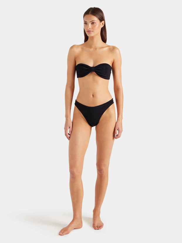 HUNZA G Jean Bikini in Black