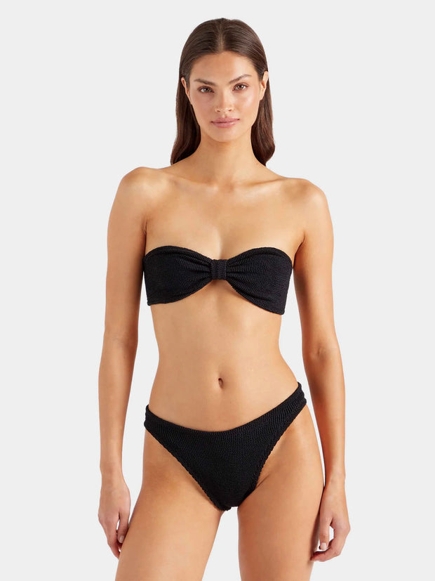 HUNZA G Jean Bikini in Black