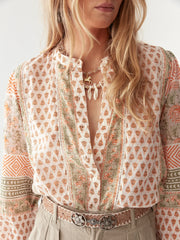 MAISON HOTEL Vera Blouse In Light Forest