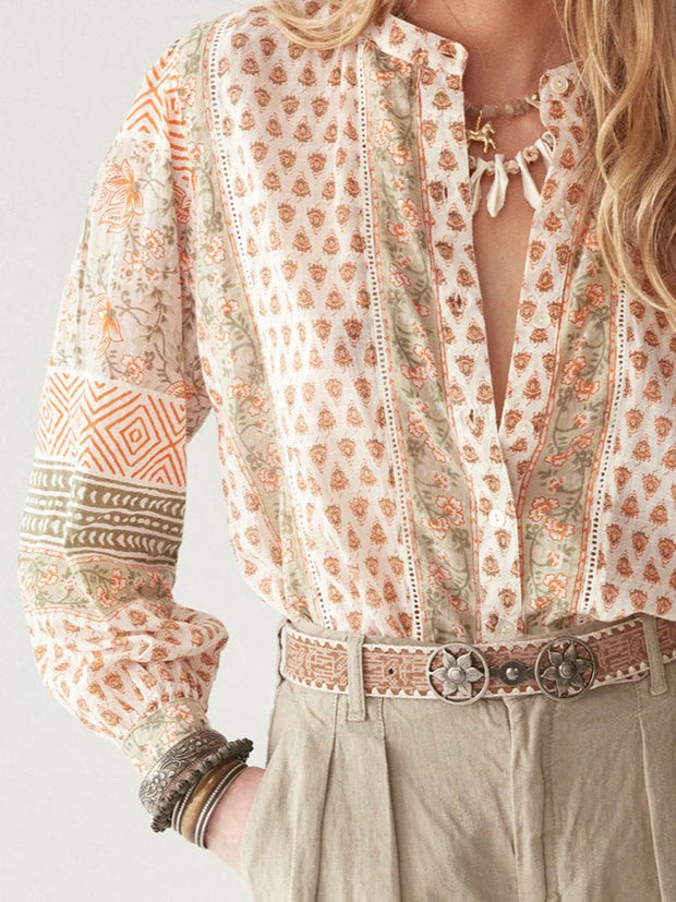 MAISON HOTEL Vera Blouse In Light Forest