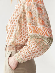 MAISON HOTEL Vera Blouse In Light Forest