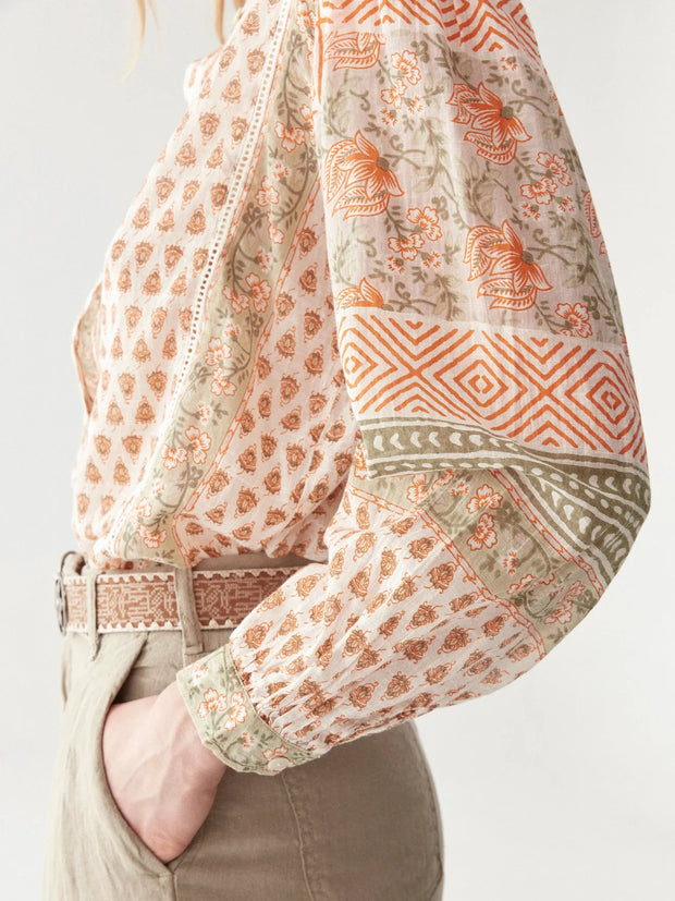 MAISON HOTEL Vera Blouse In Light Forest