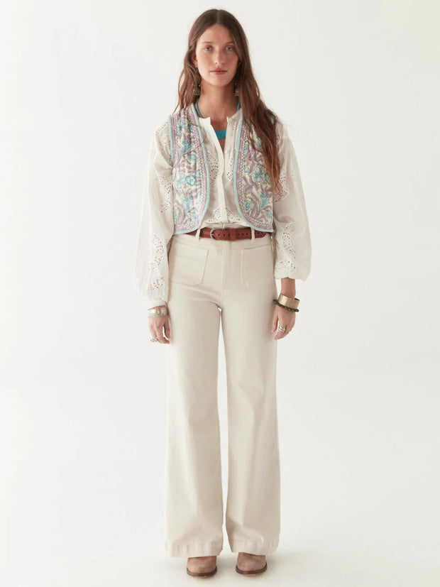 Karina Vest in Purple Paradise Maison Hotel, Iridescent Sea Perth

