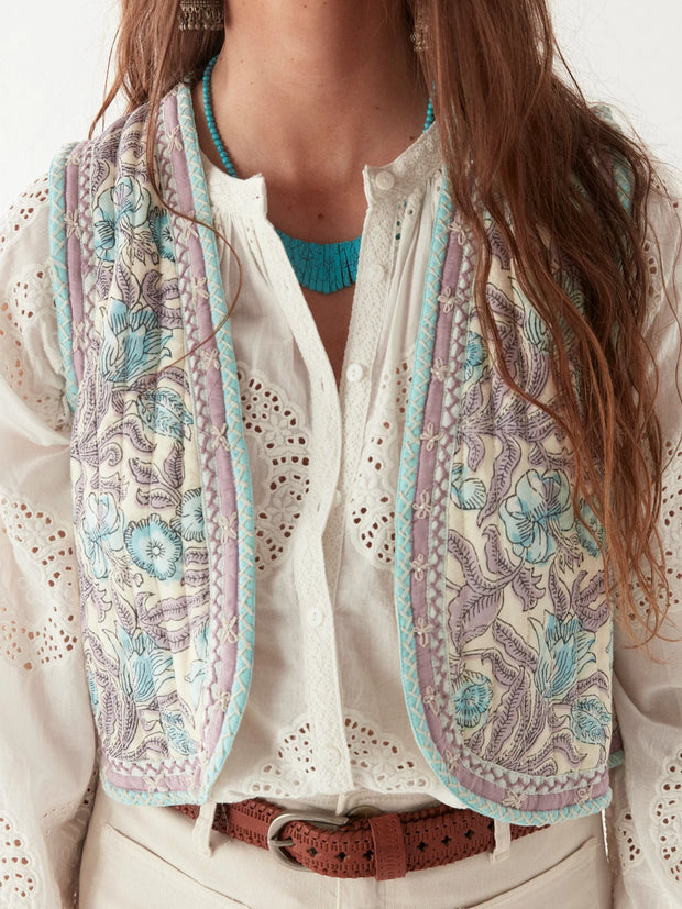 MAISON HOTEL The Karina Vest - Hawaiian Blue