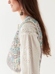 MAISON HOTEL The Karina Vest - Hawaiian Blue