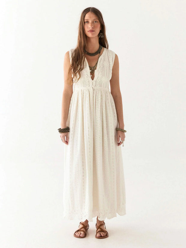 MAISON HOTEL Amandine Dress in Pearl