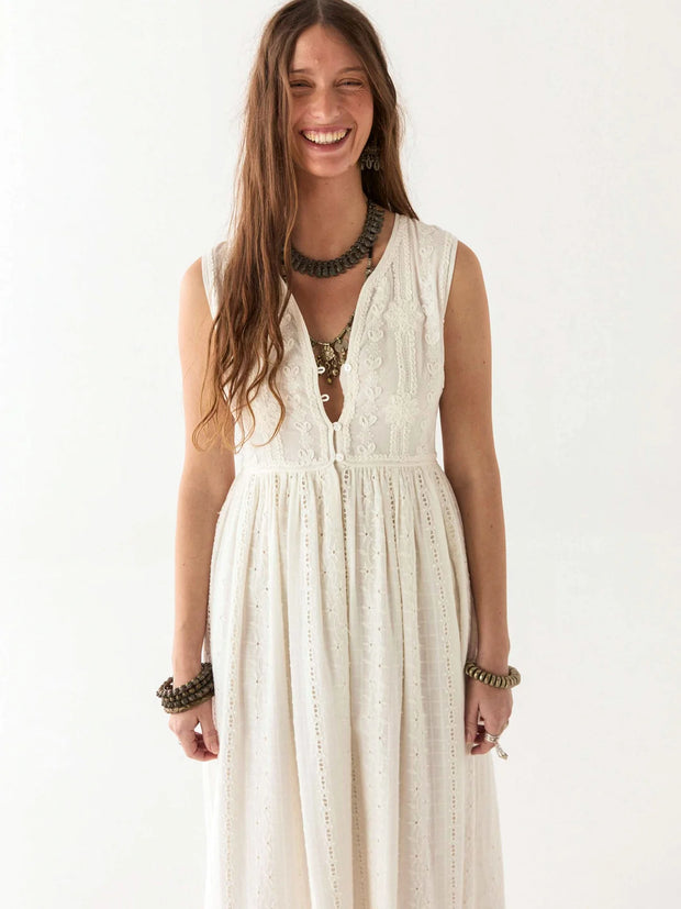 MAISON HOTEL Amandine Dress in Pearl