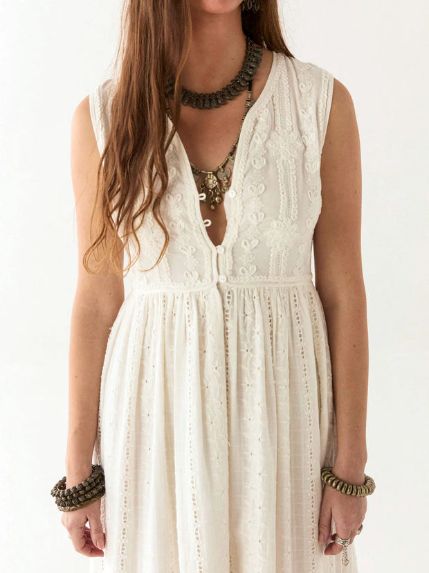 MAISON HOTEL Amandine Dress in Pearl