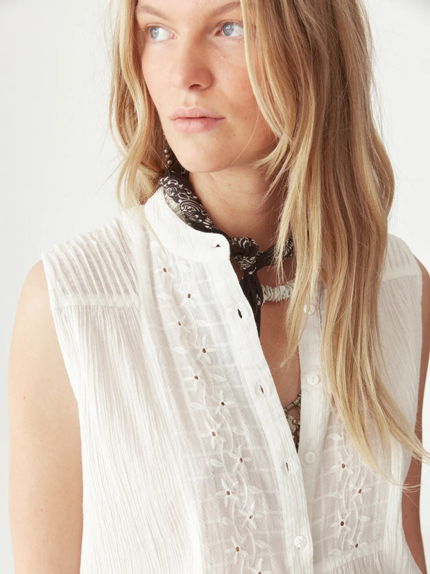 MAISON HOTEL The Samsa Blouse in Cloudy Shell