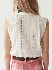 MAISON HOTEL The Samsa Blouse in Cloudy Shell