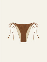 Peony Swimwear Ruched String Pant in Maple