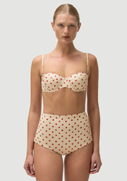 FELLA Marco Bikini Bottom in Polka Red