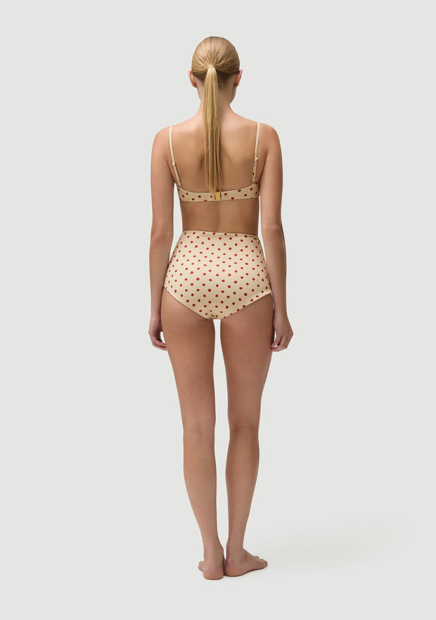 FELLA Marco Bikini Bottom in Polka Red